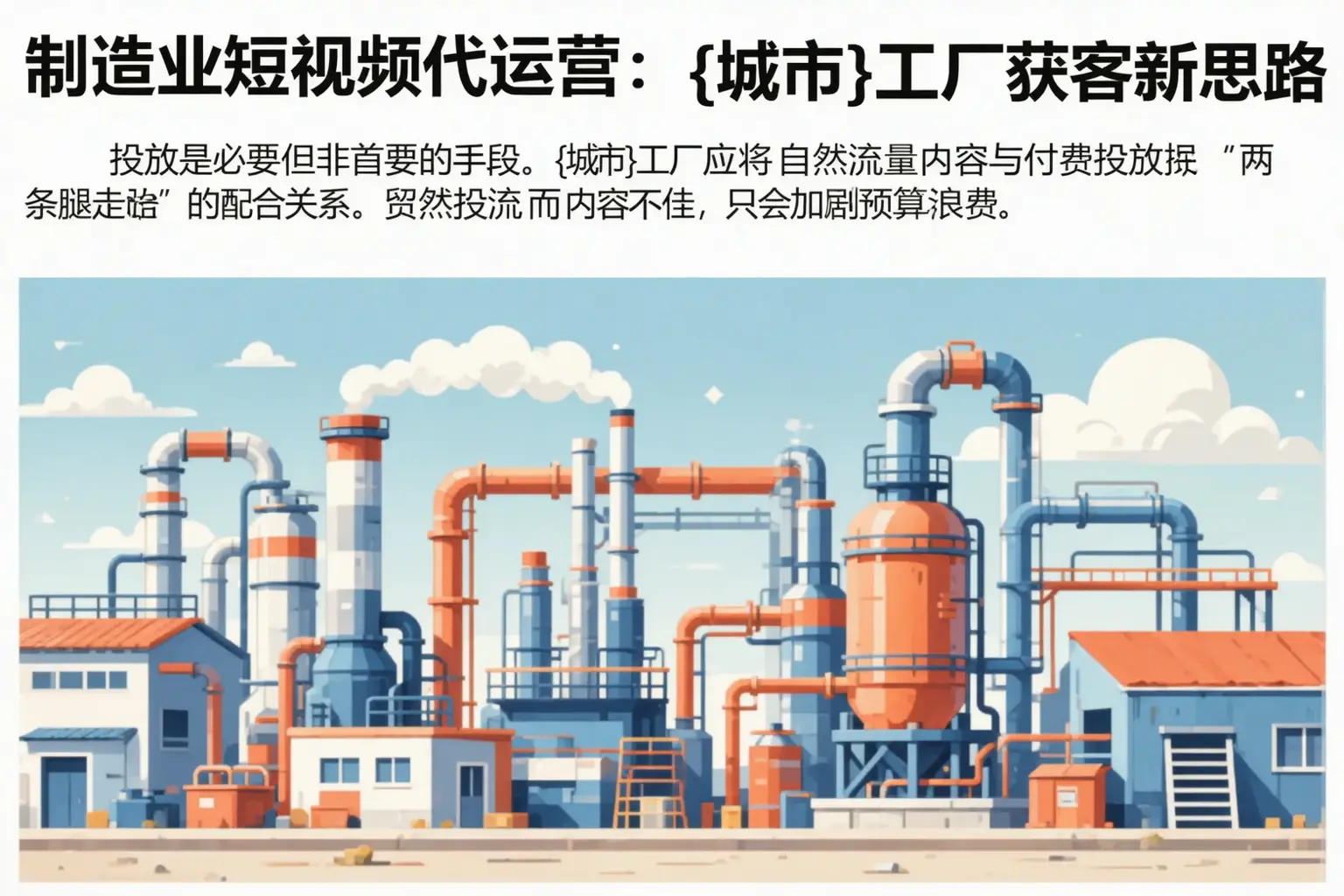 制造业短视频代运营：新城工厂获客新思路